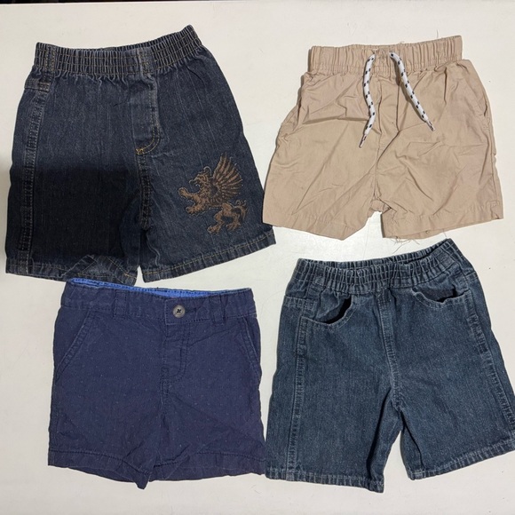 18 Months Free Planet Baby Boy Casual Cute Shorts Many Brands Set of 4 - Picture 1 of 9